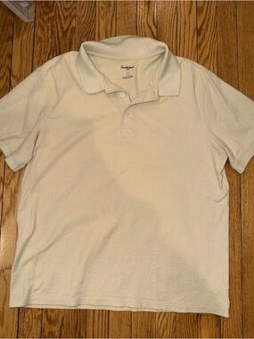 Goodfellow & Co Men's Off-White Polo Shirt